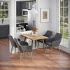 Esstisch Beaver Goldkraft Eiche/Greige 80 x 70 cm ausziehbar Vicco Bild 3