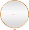 Wandspiegel Ordona Ø60cm Gold [en. casa] Bild 3