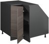 Eck-Küchenschrank für Dachschrägen R-Line Edelgrau 75.6 cm mit 1 Tür, Schrankkorpus 60 cm Tiefe Vicco Bild 3