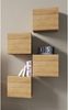 Lomadox Wohnzimmer-Set CAIRNS-132, (Mega-Spar-Set, 4-St, 4-tlg), in Eiche Nb, Modern, grifflos Bild 4