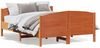 vidaXL Massivholzbett ohne Matratze Wachsbraun 160x200 Kiefernholz 3216169 Bild 2