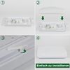 ZMH Deckenlampe LED Deckenleuchte Schlafzimmer - 21cm Schlafzimmerlampe Sternenhimmel 15W Flurlampe Quadratisch Küchenlampe Neutralweiß Küche Deckenbeleuchtung Sternendekor für Flur Kinderzimmer Bild 5