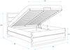BMS Massivholzbett Loft 140x200 cm in Eiche mit Matratze Bild 4