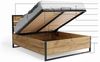 BMS Massivholzbett Loft 140x200 cm in Eiche mit Matratze Bild 3