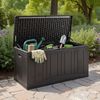 COSTWAY Auflagenbox, 300L Gartenbox mit Gasdruckfedern, abschließbar Bild 3