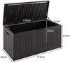 COSTWAY Auflagenbox, 300L Gartenbox mit Gasdruckfedern, abschließbar Bild 4