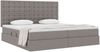 vidaXL Aufbewahrungsbett mit Matratze Taupe 200 x 200 cm Polyester 3371931 Bild 3