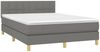Boxspringbett mit Matratze & LED Stoff Dunkelgrau 140x200 cm Bild 3