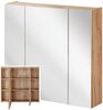Badezimmer Spiegelschrank 80cm TOSKANA-56 in Wotaneiche B/H/T ca. 80/75/16cm Bild 5