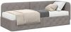 vidaXL Eckbettgestell Taupe 80 x 200 cm Stoff 3394034 Bild 3