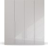 rauch Kleiderschrank; Drehtürenschrank PURISMA, 4-türig, 4 Glastüren, Seidengrau, inkl. Innenspiegel und weiteres Zubehör, 201x223x61xcm Bild 2