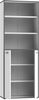 FORTE Keflavik Regal, Holzwerkstoff, Weiß/Grau/Braun, 84,5 x 226,5 x 41,5 cm Bild 5