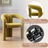 KLAM HOME Esszimmerstuhl Samt moderne Design Polsterstuhl mit Armlehne (gepolsterte dekorative Stühle/Esszimmerstühle 2er Set, 2 St), Wohnzimmer Küche Sessel 2-Stück/Satz Freizeitstühle Bild 3