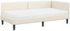 vidaXL Eckbettgestell mit Matratze Sonstiges 2 pcs Creme Samt 3393795 Bild 4