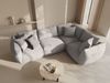 Micadoni Ecksofa Chris 4-Sitzer Rechts Strukturierter Stoff Natur Bild 4