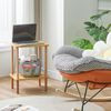 IBUYKE Holz Beistelltisch 2 Ebenen Nachttisch 39x29x53cm Schlafzimmer Wohnzimmer Bild 5