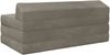 vidaXL Klappsofa Bett Hellgrau 120 x 60 x 49 cm Stoff 900041 Bild 4