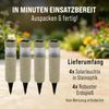 MONZANA® LED Solarlampe Außen 4er Set Wetterfest IP44 Erdspieß Solar Gartenbeleuchtung Solarleuchte Garten Balkon Bild 5