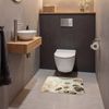 OnlyWow WC-Vorleger Blumen - Japandi - Wabi sabi, Höhe 10 mm, Polyester, Rechteckig, WC Teppich, Toilettenvorleger, Toilettenteppich, Badematte 60x40 cm Bild 4