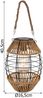 LED Solarlaterne, Metall Hanf, stehend hängend, H 40,5 cm Bild 3