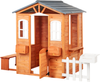 Beliani 'AMPELIKO' Garten Spielhaus, Tannenholz Braun, 212x120x142 cm Bild 4