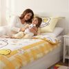 MTOnlinehandel Kinderbettwäsche Molang Kawaii 135x200 + 80x80 cm, Renforcé, Piu Piu, 100% Baumwolle, 2 teilig, Trendiges Butter Yellow Design- weich & atmungsaktiv Bild 3