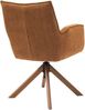Armlehnstuhl >Marilla< (2er-Set) drehbar, Federkern, Chenille rostfarben - 59x86x65 (BxHxT) Bild 5
