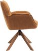 Armlehnstuhl >Marilla< (2er-Set) drehbar, Federkern, Chenille rostfarben - 59x86x65 (BxHxT) Bild 4