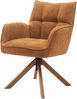Armlehnstuhl >Marilla< (2er-Set) drehbar, Federkern, Chenille rostfarben - 59x86x65 (BxHxT) Bild 3