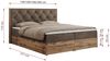 Boxspringbett, Schlafzimmerbett, Bettkasten - VENETO - 200 x 200 cm - Braun Velvet - H4 Bild 5