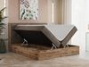 Boxspringbett, Schlafzimmerbett, Bettkasten - VENETO - 200 x 200 cm - Braun Velvet - H4 Bild 2
