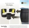 tectake Sitzgruppe Rattan Sitzgruppe, (Set, 4-tlg), mit Aluminiumgestell Bild 4