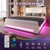 LVHOM Boxbett 160x200cm, Bettgestell mit integrierter Beleuchtung & Stauraum, USB/Typ-C-Ports, XXL-Hydraulik-Storage, platzsparend & Smart-Home-Anschlüssen Bild 4
