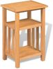 vidaXL Beistelltisch mit Zeitungsablage 27x35x55 cm Massivholz Eiche 244211 Bild 2