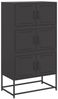 vidaXL Sideboard Schwarz 68,5x38,5x123,5 cm Stahl 846488 Bild 2