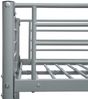 vidaXL Etagenbettgestell Grau Metall 140x200 cm/90x200 cm 287904 Bild 5