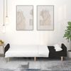 vidaXL Schlafsofa 2-Sitzer Schwarz Stoff 375854 Bild 3