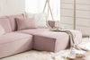 KAWOLA Sofa SAMU Ecksofa Feincord rosa Recamiere rechts 72 x 168 x 276 cm Bild 5