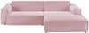 KAWOLA Sofa SAMU Ecksofa Feincord rosa Recamiere rechts 72 x 168 x 276 cm Bild 3