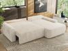Ecksofa, L-förmiges, lose Kissen, DL-Schlaffunktion, (H 100 x T 187 x B 273 cm) - CUBO L - Cord Beige - rechte Seite Bild 3