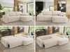 Ecksofa, L-förmiges, lose Kissen, DL-Schlaffunktion, (H 100 x T 187 x B 273 cm) - CUBO L - Cord Beige - rechte Seite Bild 2