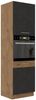 Vigo Hochschrank 60 cm Eiche Lancelot Matera Grau Küchenzeile Küchenblock Küche Bild 5