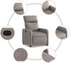 vidaXL Relaxsessel Taupe Stoff 374172 Bild 5