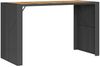 vidaXL 7-tlg. Gartenbar-Set ohne Kissen Schwarz Poly Rattan Akazie 3328892 Bild 4