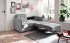 Schlafsofa >Mariya< Liegefläche ca. 120x198cm, silber - 147x89x87cm (BxHxT) Bild 5