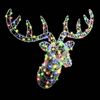 vidaXL Rentierkopf mit 140 LEDs Bunt 68 x 36,5 x 62,5 cm Acryl 42019064 Bild 4