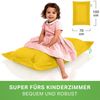 Green Bean® Kinder-Sitzsack 70x100cm & 70 Liter EPS-Perlen Füllung - Indoor & Outdoor Bean Bag Sitzkissen - Gelb Bild 2
