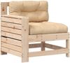 vidaXL Gartensofa mit Armlehne und Kissen Massivholz Kiefer 844913 Bild 2