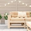 vidaXL Gartensofa mit Armlehne und Kissen Massivholz Kiefer 844913 Bild 3