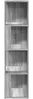 vidaXL Eckregal Grau Sonoma 33x33x132 cm Holzwerkstoff 816024 Bild 4